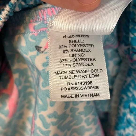 CHUBBIES THE DOMINGO’S ARE FOR FLAMINGOS SWIM SHORTS SWIMMING TRUNKS SMALL - Picture 11 of 11